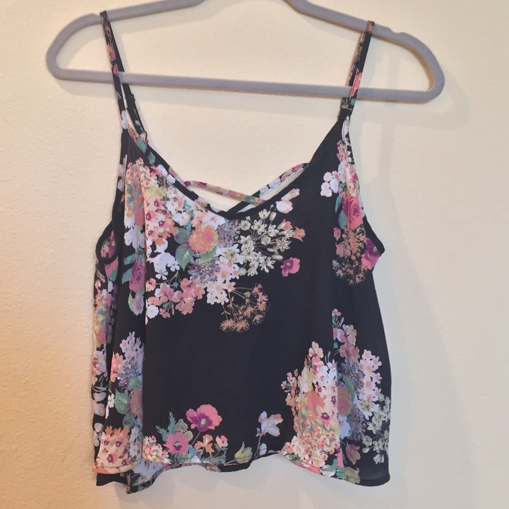 Floral crop top